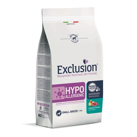 Exclusion Canine Hypoallergenic Venison & Potato Small Breed 2kg