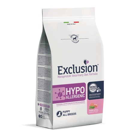 Exclusion Canine Hypoallergenic Puppy Pork & Pea 12kg
