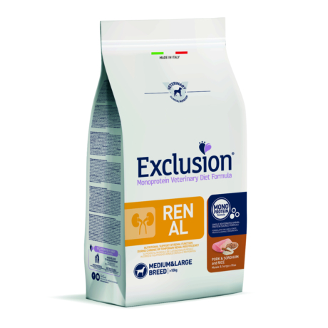 Exclusion Canine Renal Pork & Sorghum and Rice Medium & Large Breed 2kg