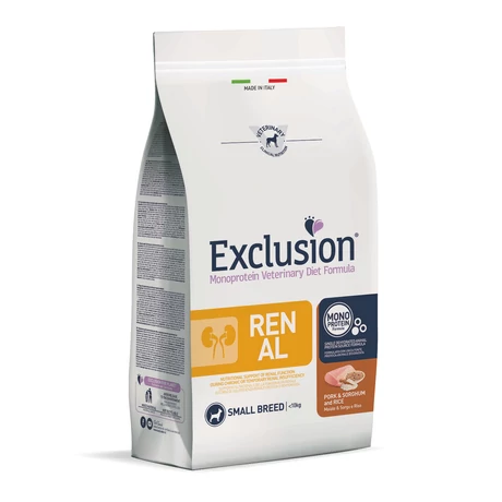 Exclusion Canine Renal Pork & Sorghum and Rice Small Breed 2kg