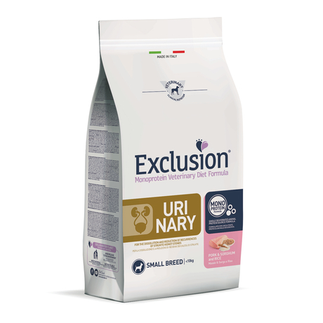 Exclusion Canine Urinary Pork &amp; Sorghum &amp; Rice Small Breed 2kg