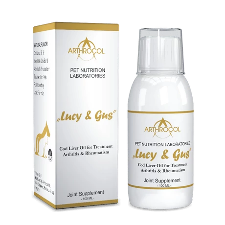 Arthrocol Lucy & Gus csukamájolaj kutyáknak és macskáknak