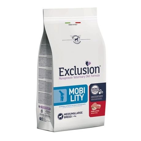 Exclusion Canine Mobility Pork & Rice Medium & Large Breed 12kg