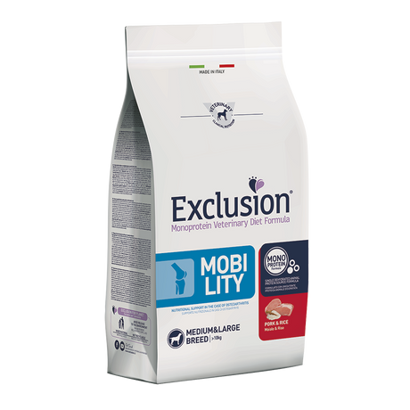 Exclusion Canine Mobility Pork &amp; Rice Medium &amp; Large Breed 12kg