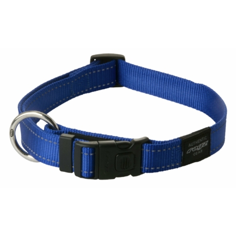 Rogz Utility fényvisszaverős nyakörv – kék XL