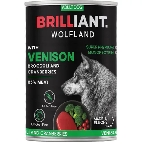 Brilliant Wolfland Venison Monoprotein konzerv