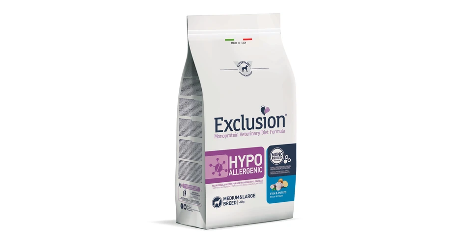 Hypoallergenes Hundefutter Exclusion – Für Mittelgroße & Große Hunde, 2 Kg