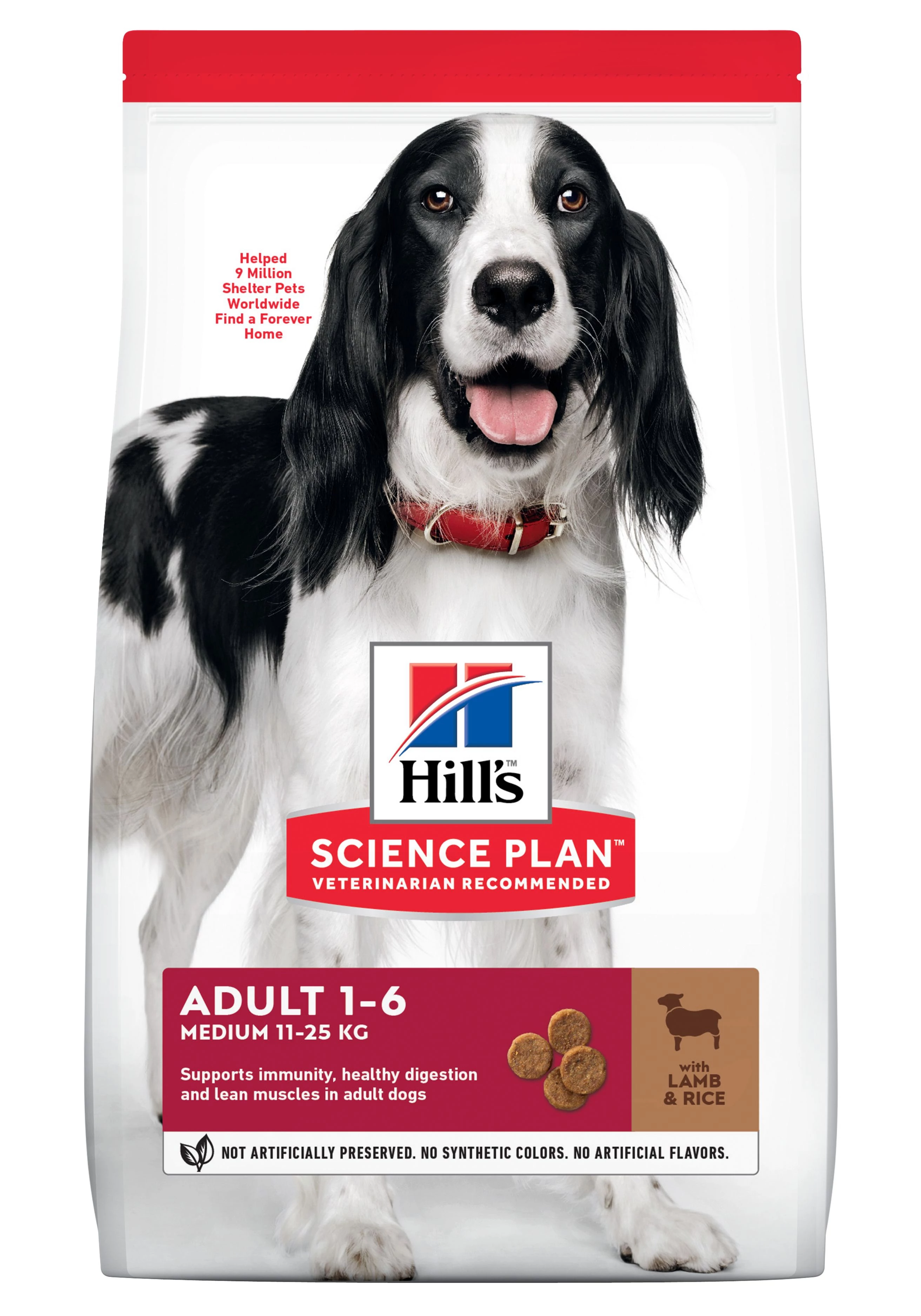 Hills SP Canine Adult Medium Lamb & Rice 2.5kg