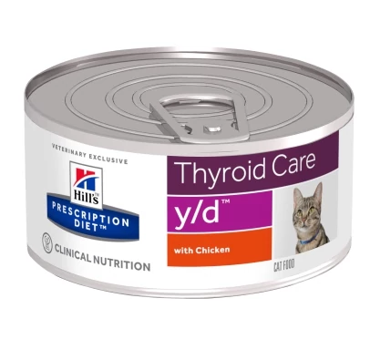 Hills PD Feline y/d Thyroid Care konzerv 156g