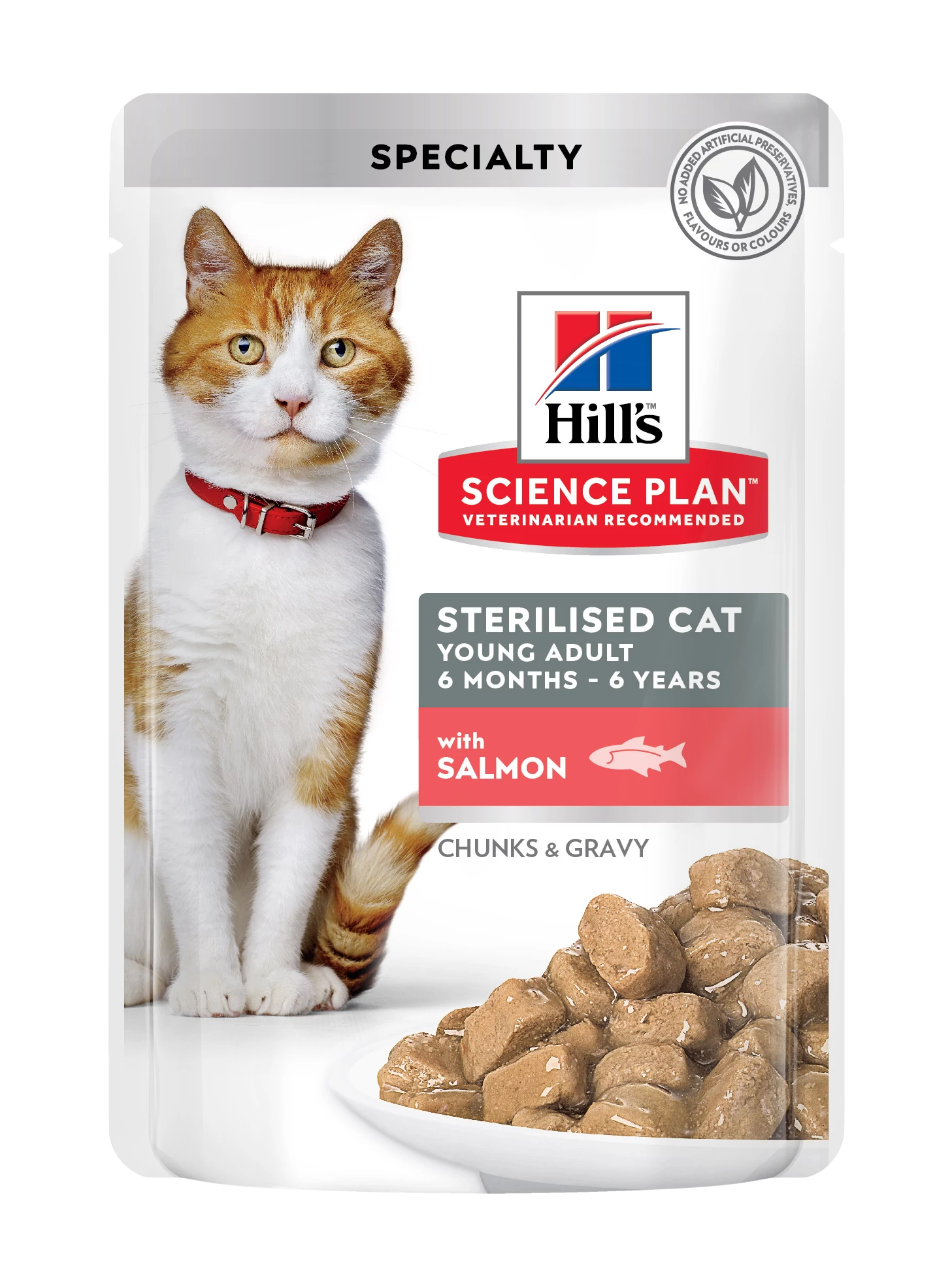 Hills SP Feline Young Adult Steril Salmon – 12x85g