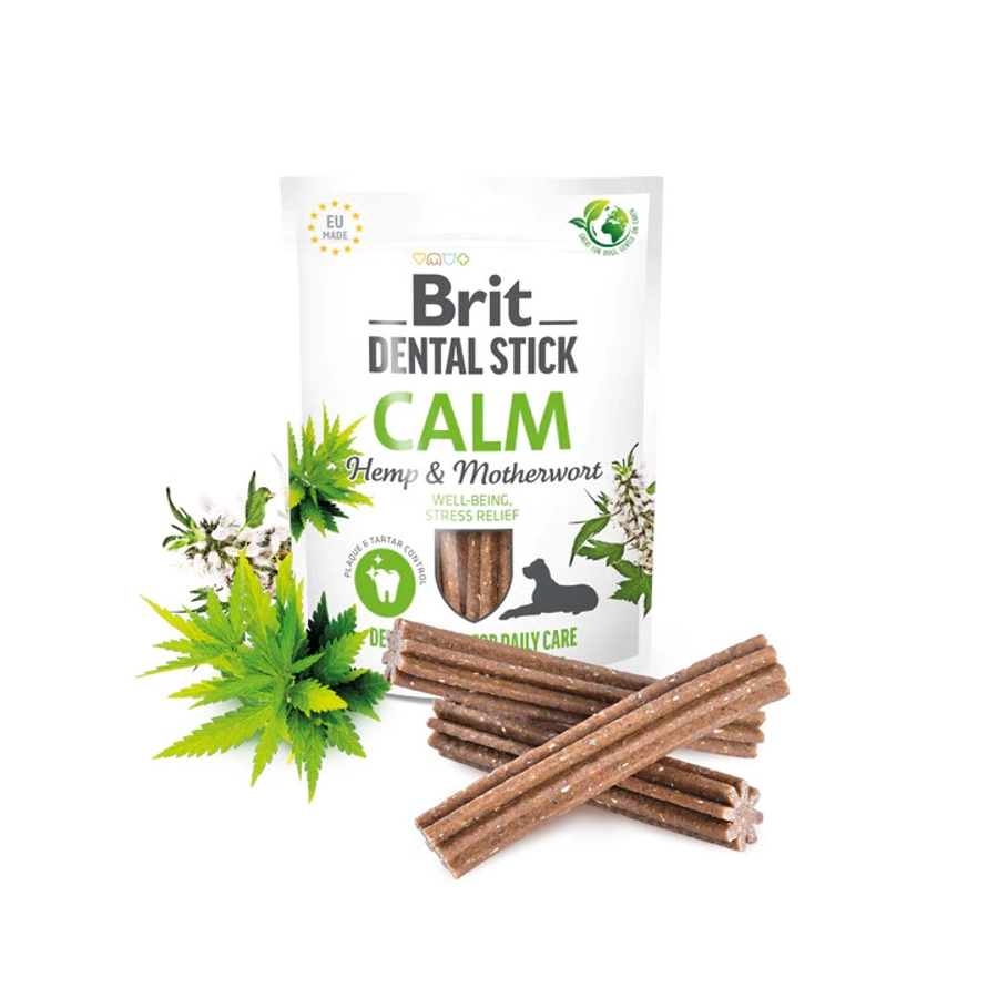 BRIT DENTAL STICK CALM WITH HEMP & MOTHERWORTH 251G