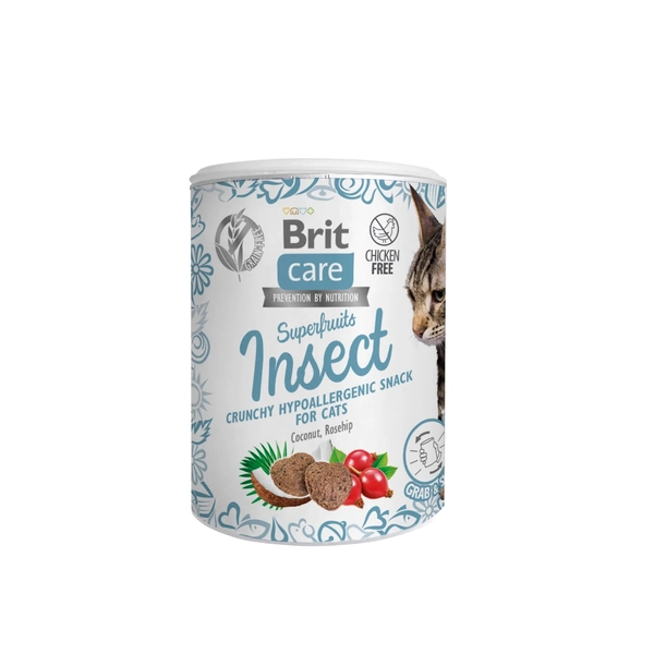Brit Care Cat Snack Superfruits Insect 100g