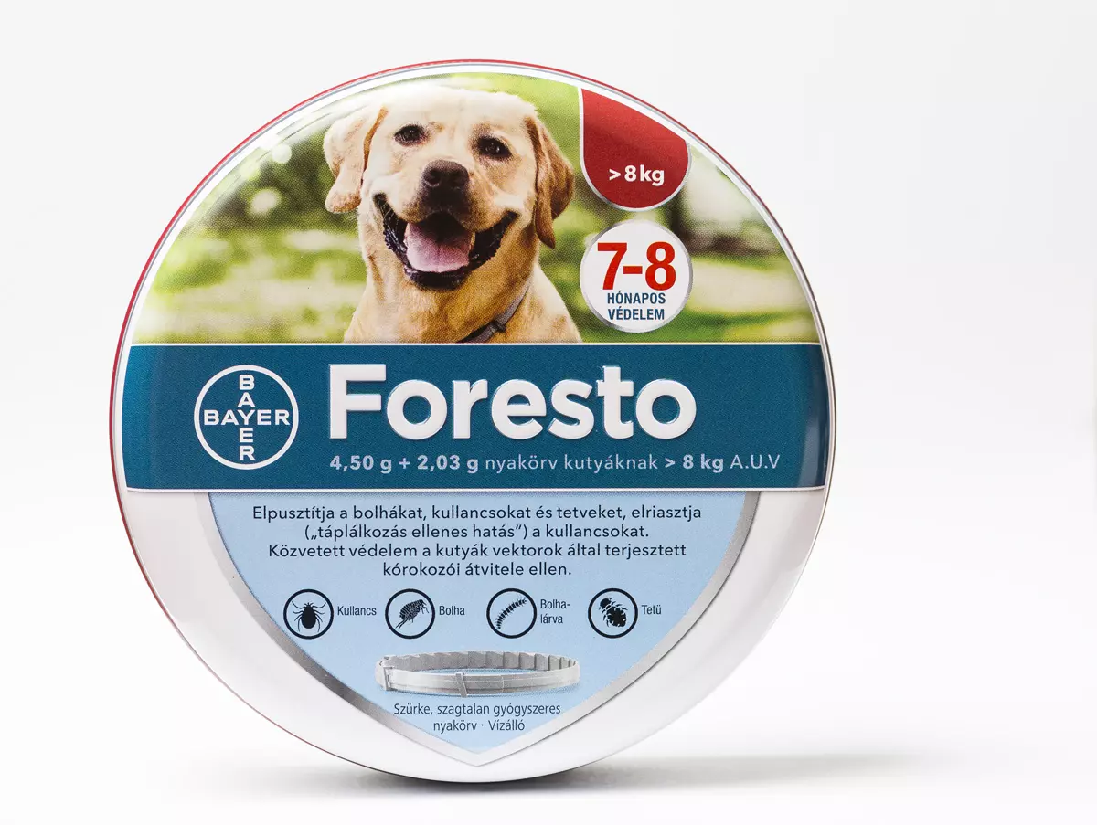 Foresto repellens nyakörv 8kg feletti kutyáknak
