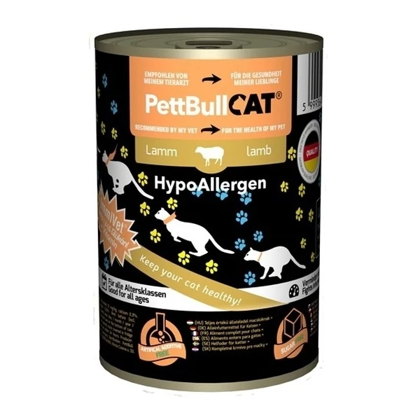 Pettbull Cat HypoAllergén Bárány 200g