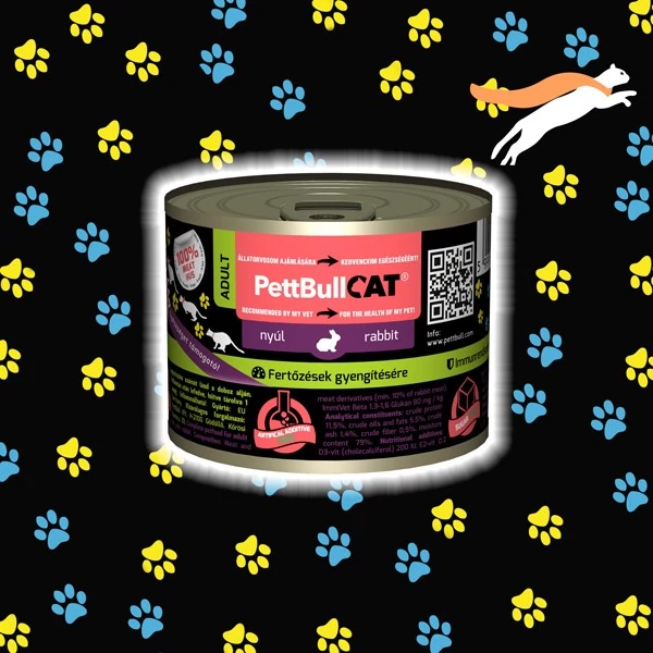 Pettbull Cat Adult Nyúl 200g