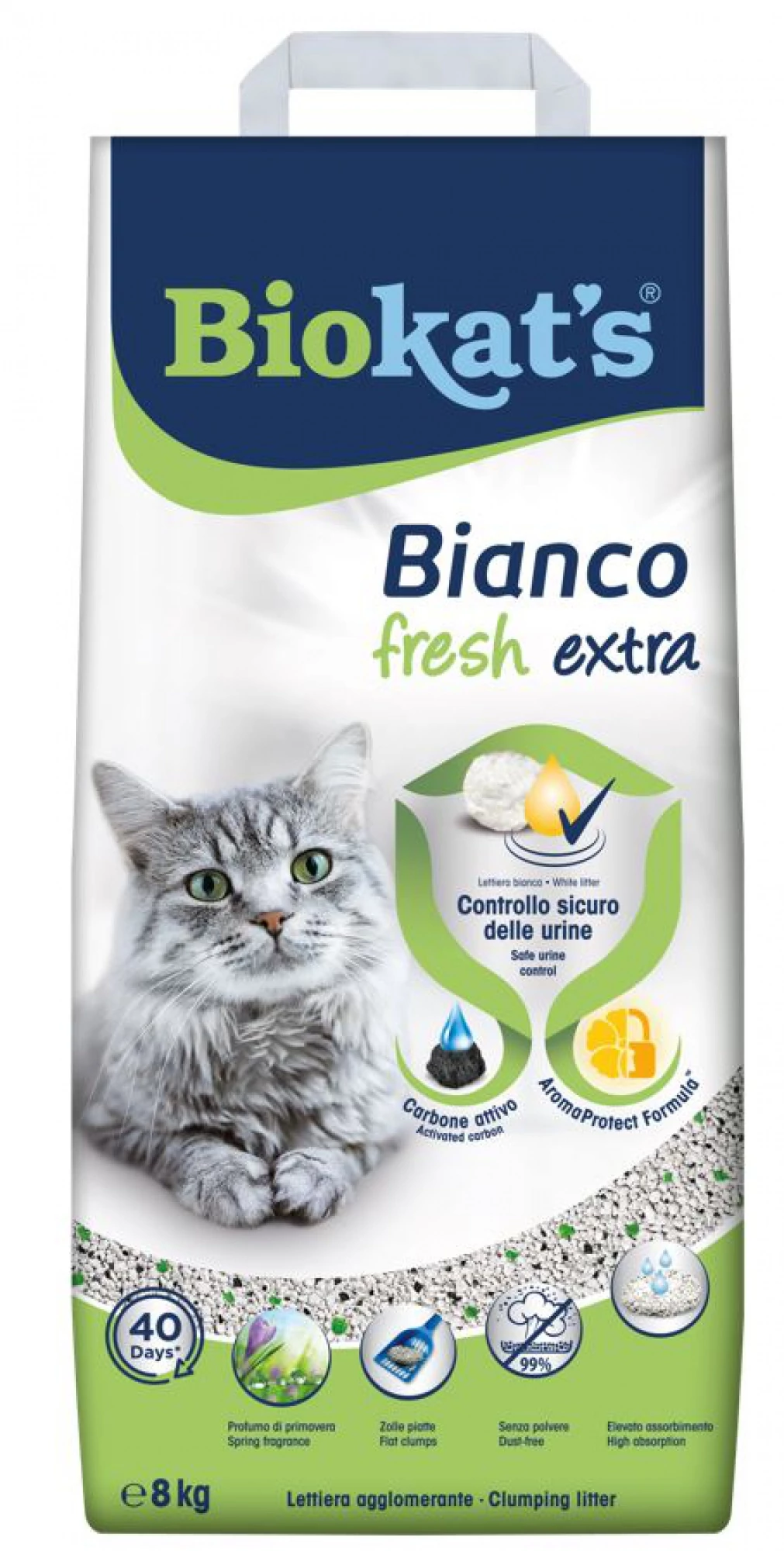 Gimpet Biokats Bianco Fresh Extra - csomósodó macskaalom (8kg)