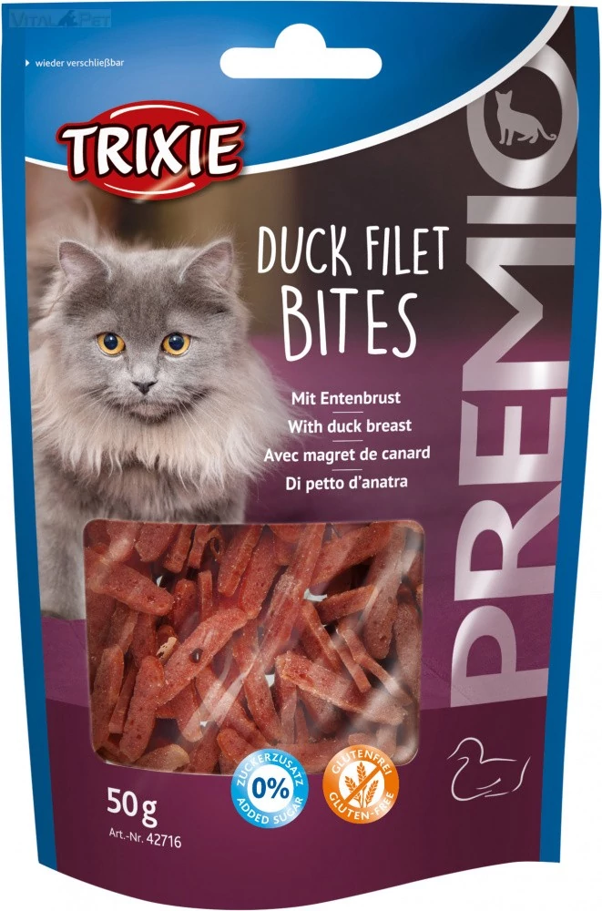 Trixie Premio Duck Filet Bites jutalomfalat macskáknak 50g