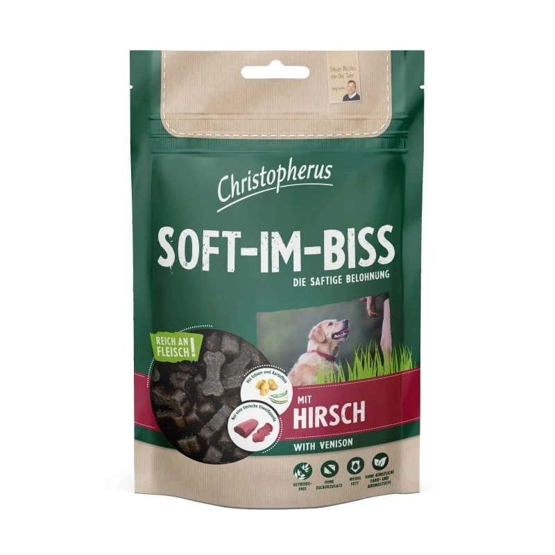 Christopherus Soft-Im-Biss szarvas jutalomfalat 125g