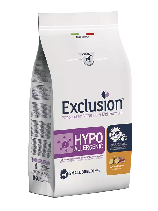 Exclusion Canine Hypoallergenic Duck & Potato Small Breed 2kg