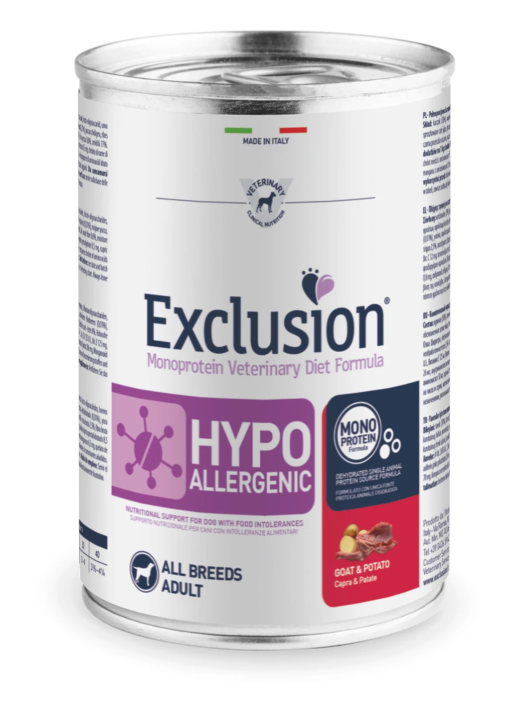 Exclusion Canine Hypoallergenic Goat & Potato konzerv 400g