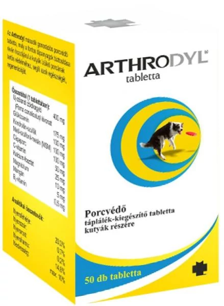 Arthrodyl Porcvédő tabletta kutyáknak cápaporccal 50db