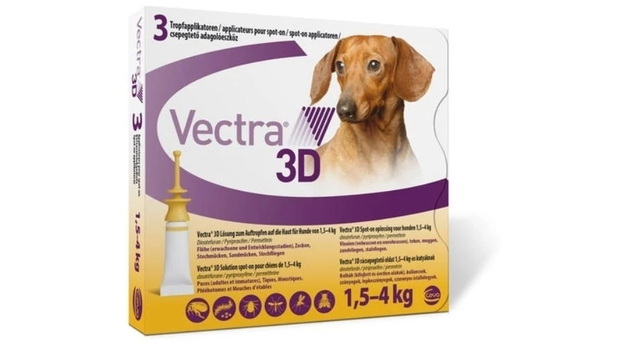 Vectra 3D Spot On 1,5-4kg között – 3db