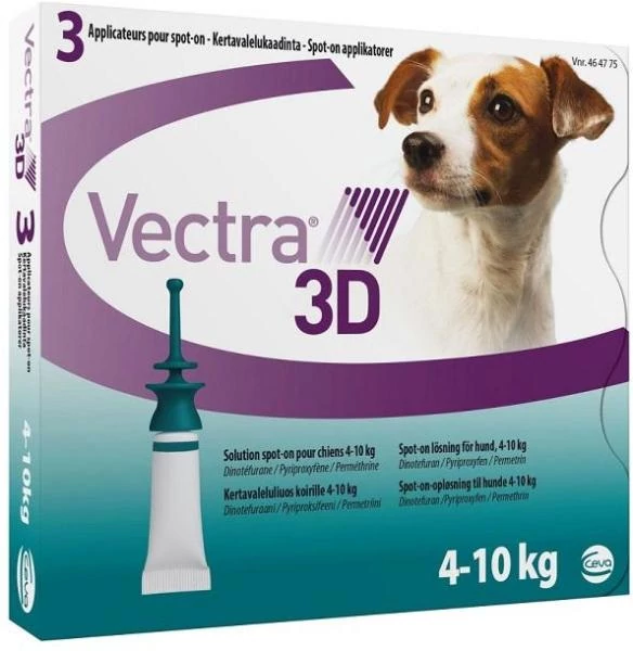 Vectra 3D Spot On 4-10kg között – 3db