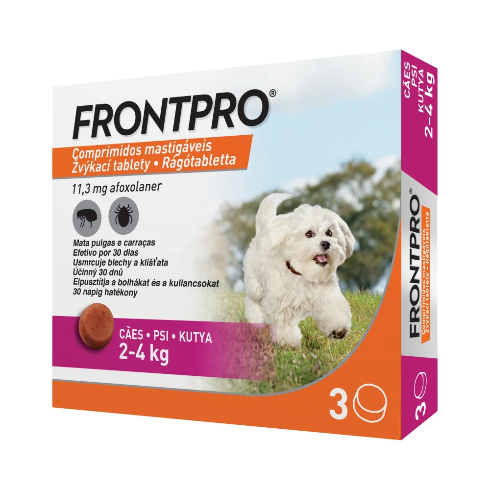 Frontpro Rágótabletta kutyáknak 2-4kg 3x11mg