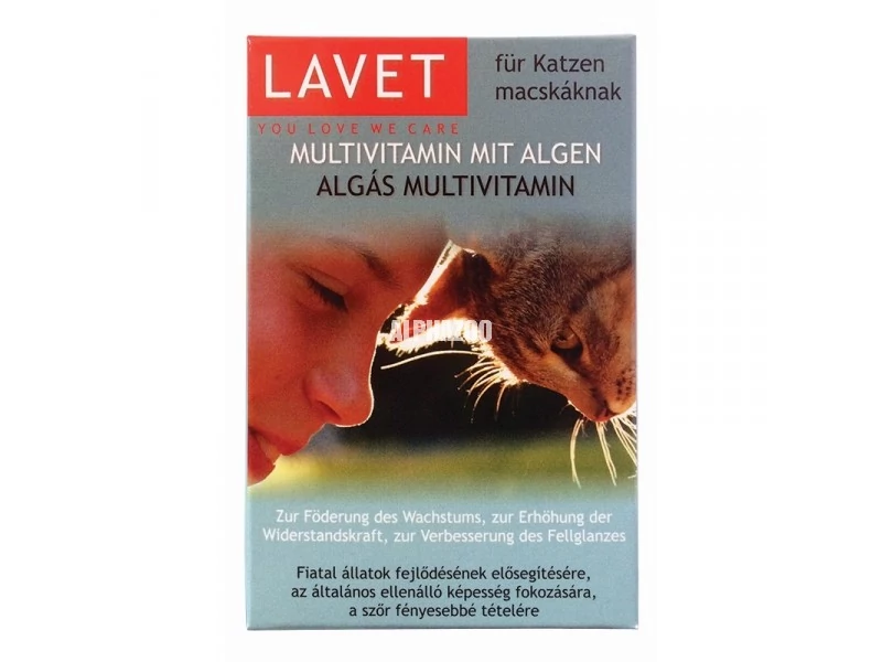 Lavet Algás Multivitamin Tabletta macska 50db