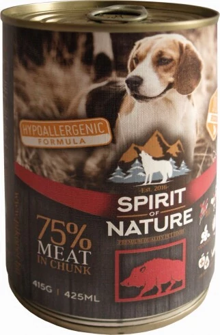 Spirit of Nature Dog konzerv Vaddisznóhússal 415g