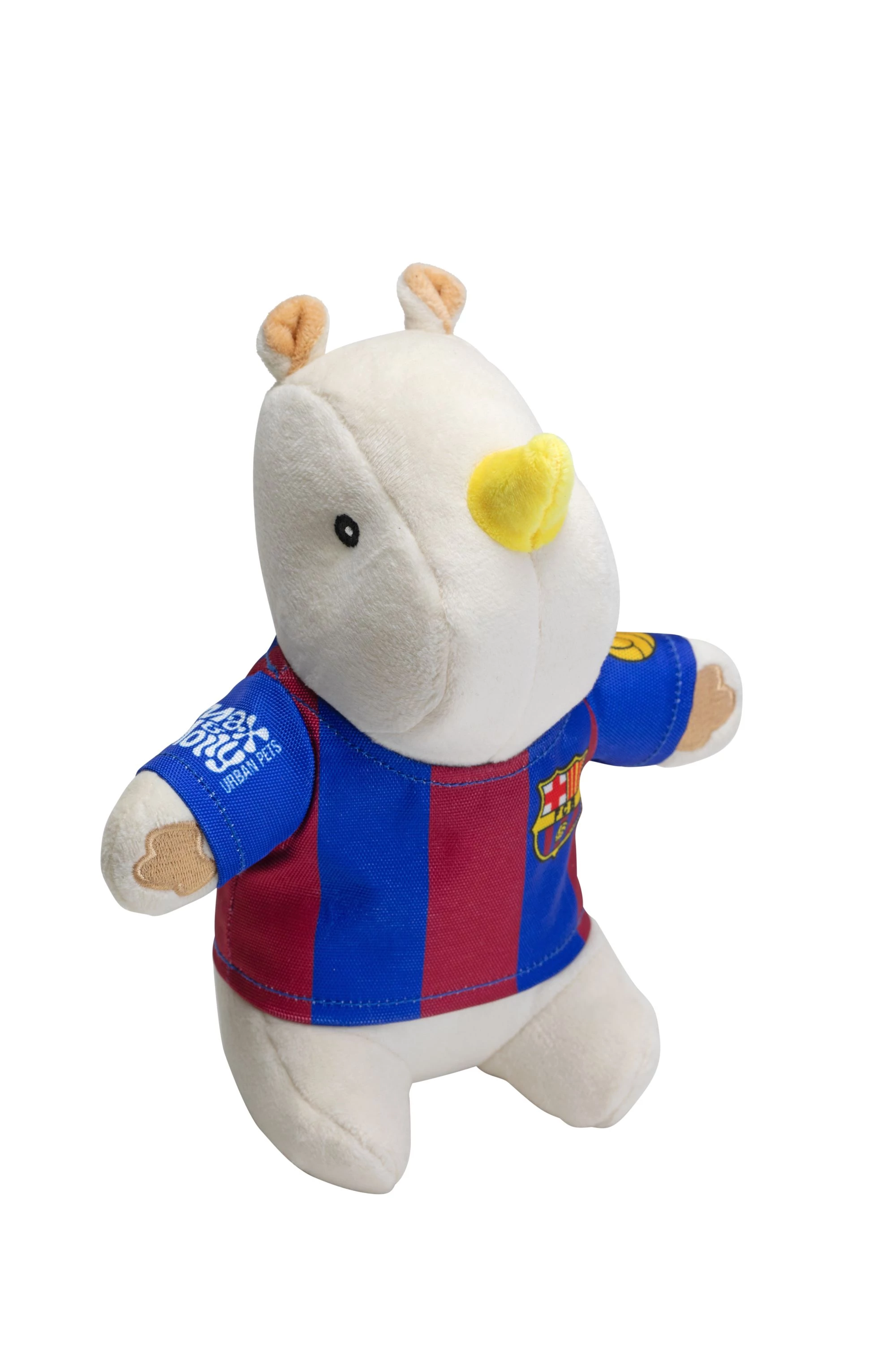 Max & Molly Rhino plüss kutyajáték - FC Barcelona